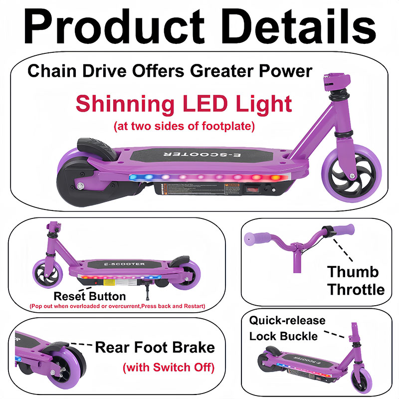 Scooter électrique standard pour enfants (24 V 120 W) SG09
