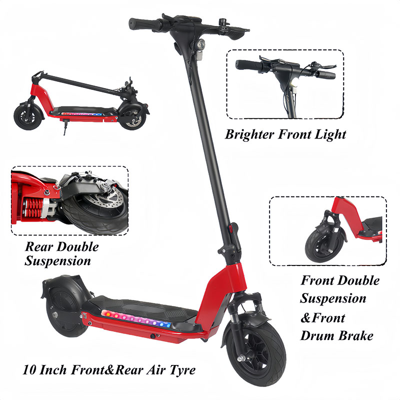 Scooter électrique pour adulte 500 W avec absorption des chocs (48 V 500 W) SG11