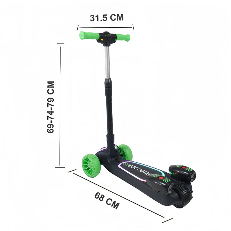 Scooter électrique pour enfants à 3 roues avec lumières LED (12 V 80 W) SG06S