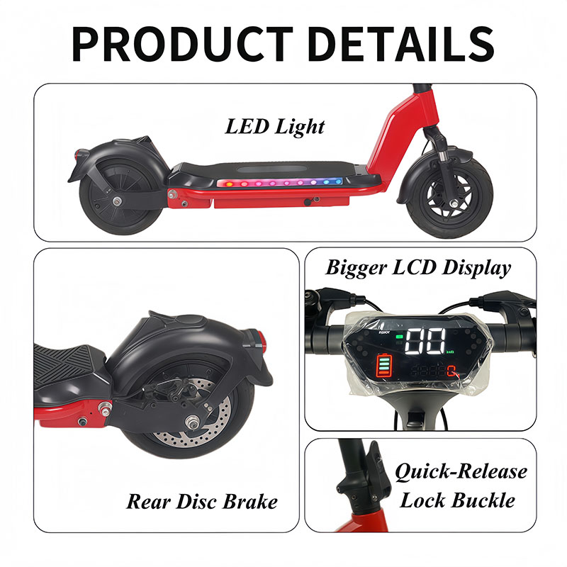 Scooter électrique pour adulte 500 W avec absorption des chocs (48 V 500 W) SG11