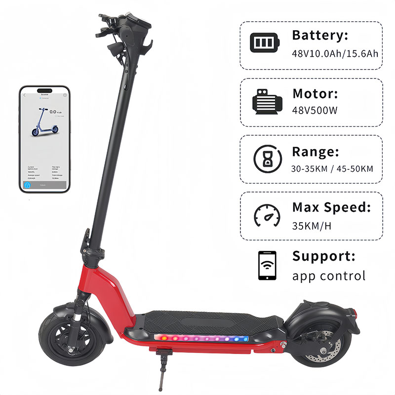 Scooter électrique pour adulte 500 W avec absorption des chocs (48 V 500 W) SG11