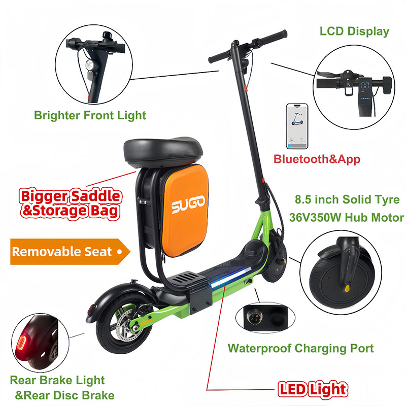 Trottinette électrique assise pour adulte (36 V 350 W) SGX6-S